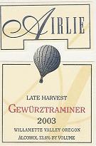 Late Harvest Gewürztraminer