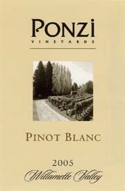 Ponzi Pinot Blanc