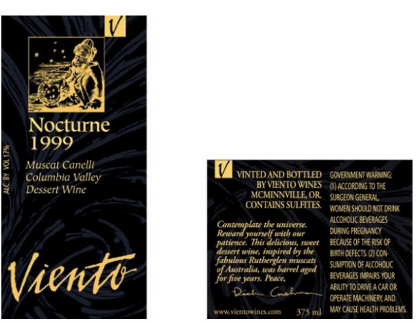 Nocturne - Muscat Canelli Dessert Wine, Columbia Valley