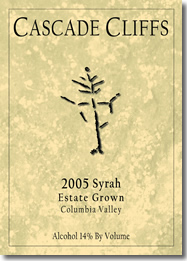 Syrah Estate Grown, Columbia Valley