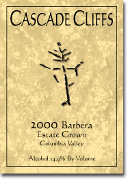 Barbera Estate Grown, Columbia Valley