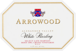 White Riesling, Select Late Harvest, Hoot Owl Vineyard