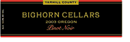 Pinot Noir Amity Hills Vineyard - Willamette Valley