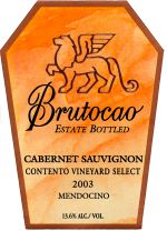 Cabernet Sauvignon, Contento Vineyard Select, Estate Bottled