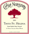 Tinto, St. Helena Estate