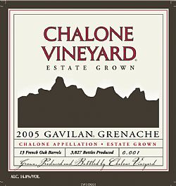 Chalone Vineyard Estate Gavilan Grenache