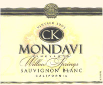 CK MONDAVI SAUVIGNON BLANC