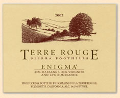 Terre Rouge Enigma®, Sierra Foothills