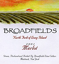 Broadfields Wine Cellars Merlot