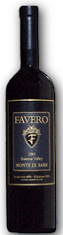 Favero Monte di Sassi Estate Red Table Wine