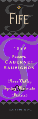 RESERVE CABERNET SAUVIGNON