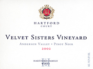 Hartford Court Pinot Noir Velvet Sisters Vineyard, Anderson Valley