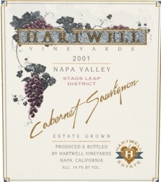 Hartwell Vineyards Estate 100% Cabernet Sauvignon
