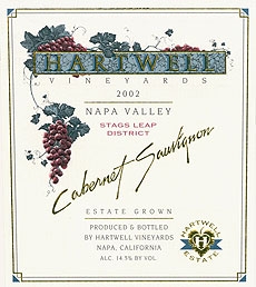 Hartwell Vineyards Estate 100% Cabernet Sauvignon