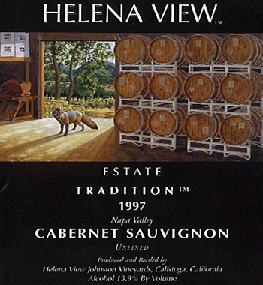 Helena View Johnston Vineyards Tradition Estate Cabernet Sauvignon