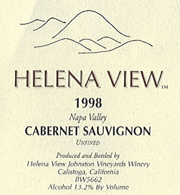 Helena View Napa Valley Cabernet Sauvignon
