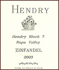 Hendry Block 7 Zinfandel