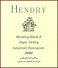 Hendry Block 8 Cabernet Sauvignon