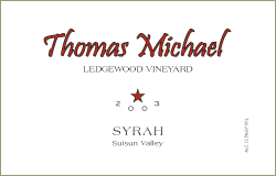 Ledgewood Vineyard Syrah Suisun Valley