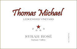 Ledgewood Vineyard Syrah Rosé Suisun Valley