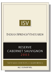 Reserve Cabernet Sauvignon