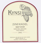 Zinfandel Barn Owl Vineyard