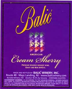 Cream Sherry