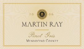 Martin Ray Mendocino County Pinot Gris