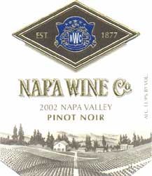 Napa Wine Company, Pinot Noir, Yountville, Napa Valley