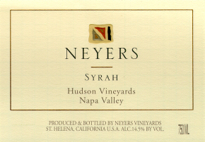Syrah Hudson Vineyards