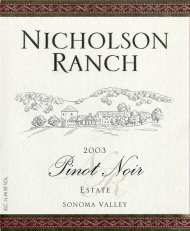 Pinot Noir Sonoma Valley Estate