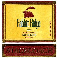 Rabbit Ridge Napa Valley/Stagecoach Reserve Merlot