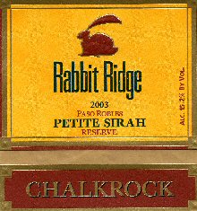 Rabbit Ridge Paso Robles Petite Sirah Reserve