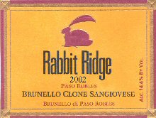 Rabbit Ridge Paso Robles Brunello Sangiovese