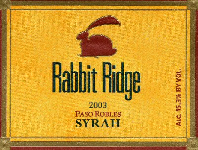 Rabbit Ridge Paso Robles Syrah