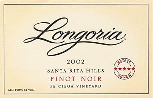 Pinot Noir - Santa Rita Hills, Fe Ciega Vineyard