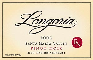 Pinot Noir - Santa Maria Valley, Bien Nacido Vineyard
