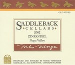 Saddleback Cellars, Old Vines Zinfandel