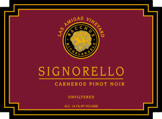 Pinot Noir Carneros “Las Amigas Vineyard"