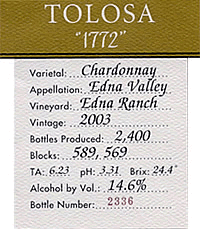 "1772" Chardonnay