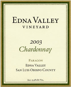 Edna Valley Chardonnay Paragon Vineyard