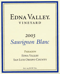 Sauvignon Blanc Paragon Vineyard