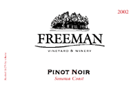 Freeman Sonoma Coast Pinot Noir