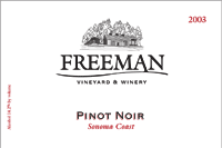 Freeman Sonoma Coast Pinot Noir