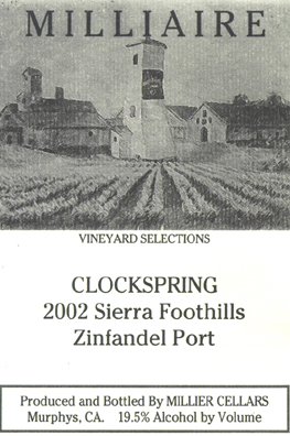 Clockspring Zinfandel Port