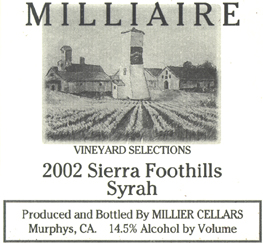 Syrah – Sierra Foothills