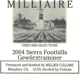 Gewurztraminer – Sierra Foothills