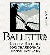 2002 Balletto Estate Chardonnay