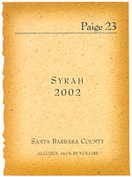 Paige 23 Syrah