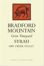 Dry Creek Valley, Grist Vineyard Syrah